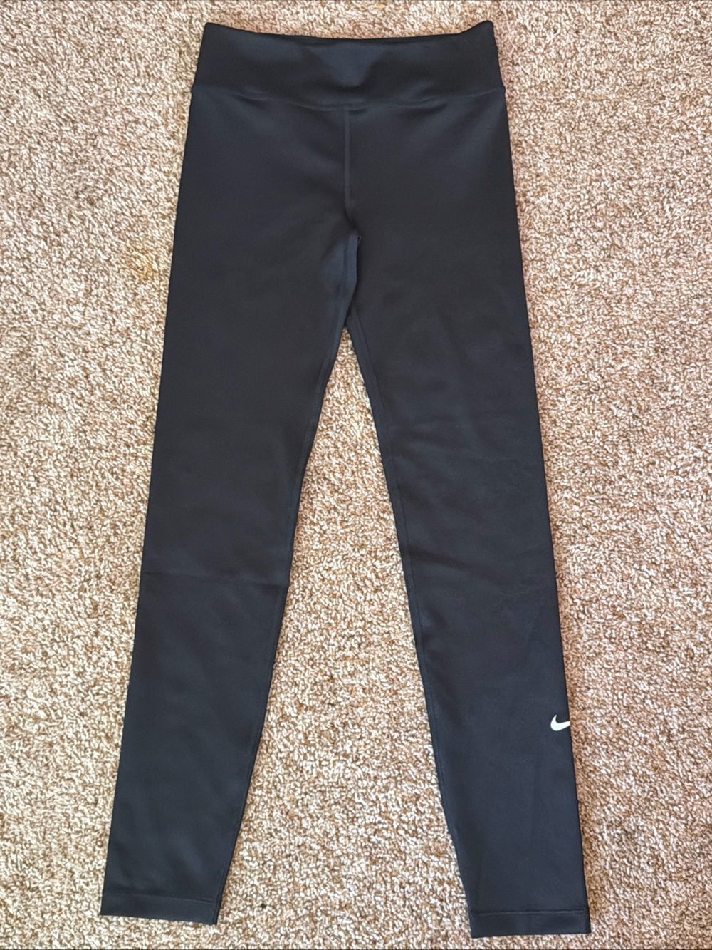 Nike Dri-FIT Womens Leggings Size Large Black High Rise Running Athletic